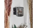 hofstein Wandleuchte Schwarz/Grau Metall/Glas Modern Up&Down Bild 1