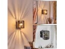 hofstein Wandleuchte Schwarz/Grau Metall/Glas Modern Up&Down Bild 2