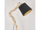 hofstein Stehlampe Boho Design Holz Metall Stoff Bild 5