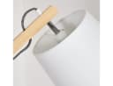 hofstein Stehlampe Boho-Design Holz Metall Stoff verstellbar Bild 3