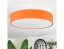 hofstein Deckenleuchte Modern Metall/Stoff Orange/Weiß E27 Bild 1