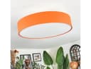hofstein Deckenleuchte Modern Metall/Stoff Orange/Weiß E27 Bild 5