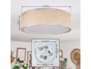 hofstein Deckenleuchte Boho-Design Metall Papiergeflecht Nickel Beige Bild 4