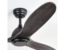 hofstein Deckenventilator mit Beleuchtung Schwarz/Mahagoni 116 cm Bild 3