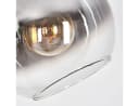 hofstein Bogenlampe Stehlampe Schwarz/Chrom Glas Retro Design Bild 3