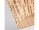 hofstein Deckenleuchte Boho Metall Rattan Schwarz Naturfarben E27 Bild 3