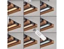 hofstein Deckenleuchte Dimmbar CCT Weiß Holzoptik LED Bild 1