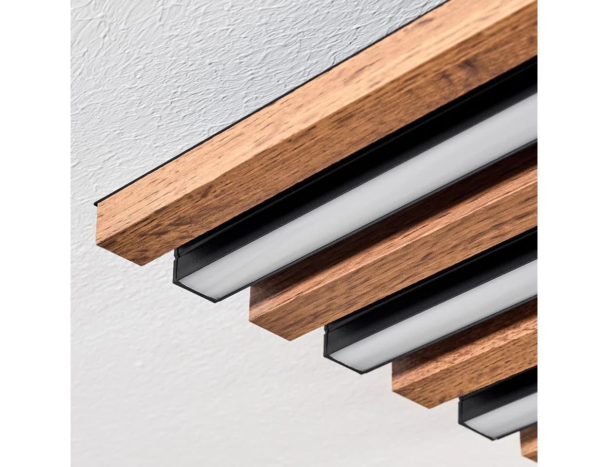 hofstein Deckenleuchte Dimmbar CCT Weiß Holzoptik LED - Bild 3