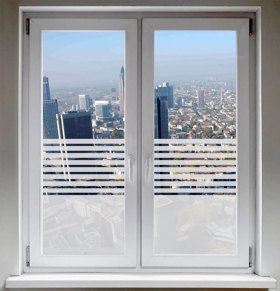 INDIGOS UG Fensterfolie Sonnenschutz Sichtschutzfolie Streifen - Bild 2