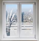 INDIGOS UG Fensterfolie Sichtschutz Sonnenschutz Kranich Schilf Satiniert Bild 2
