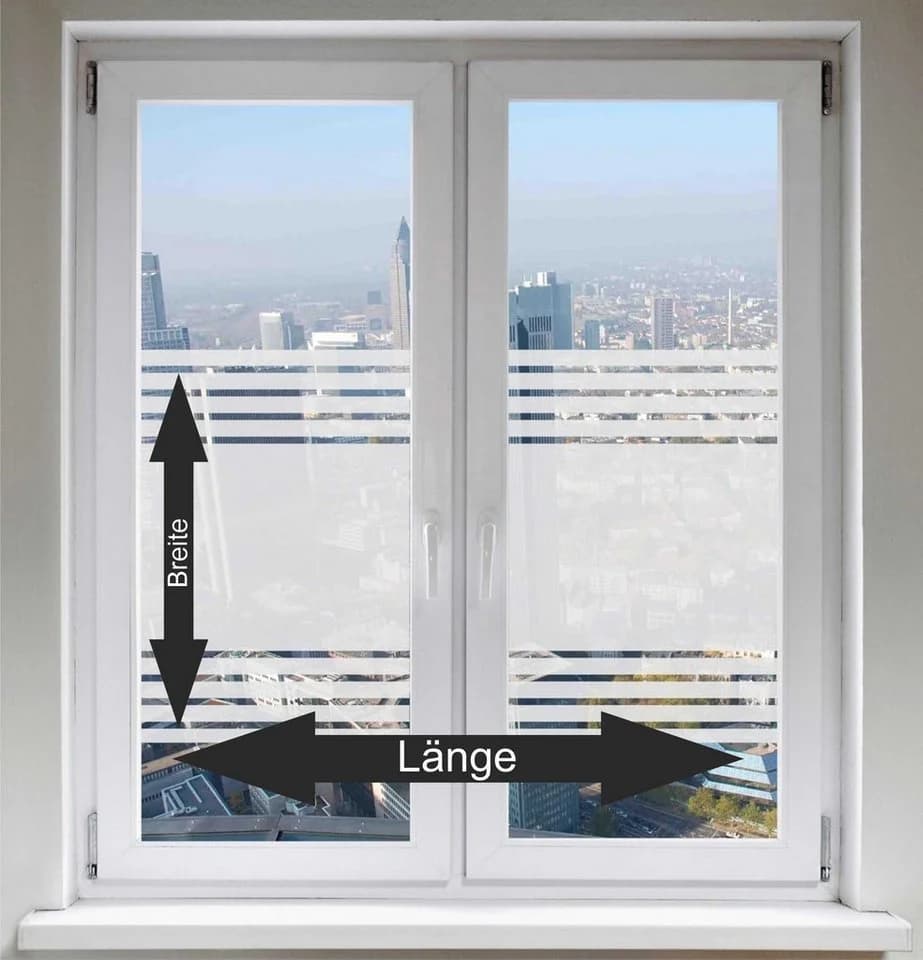 INDIGOS UG Fensterfolie FrostLine Satiniert Sichtschutz für Dusche & Bad - Bild 2