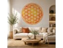 Nomiro Wandtattoo Blume des Lebens Bunt Selbstklebend Bild 3