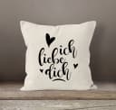MoonWorks Kissenbezug Ich liebe Dich I love You Liebe Love Geschenk Frau Bild 1