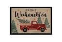MoonWorks Weihnachtsfußmatte Retro Design Schwarz Bild 2
