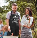 MoonWorks Grillschürze mit Spruch Hier grillt der Chef persönlich Bild 3