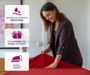 Beautex Tischdecke Bordeaux Fleckenabweisend Bügelfrei Lotuseffekt Leinenoptik Bild 3
