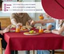 Beautex Tischdecke Bordeaux Fleckenabweisend Bügelfrei Lotuseffekt Leinenoptik Bild 4