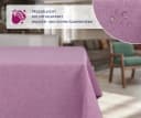 Beautex Tischdecke Fleckenabweisend Leinenoptik Hell-Lila Bild 1