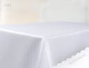 Beautex Tischdecke Weiß Punkte Bügelfrei Fleckabweisend Gastronomiequalität Bild 1