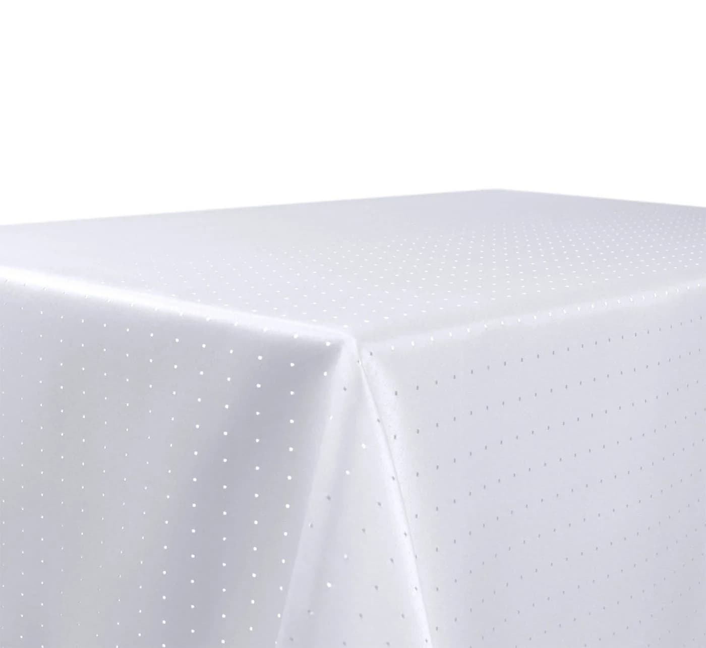 Beautex Tischdecke Weiß Punkte Bügelfrei Fleckabweisend Gastronomiequalität - Bild 2