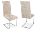 Beautex Stuhlhusse Maya Samt Mirofaser Beige Elastisch Bild 1