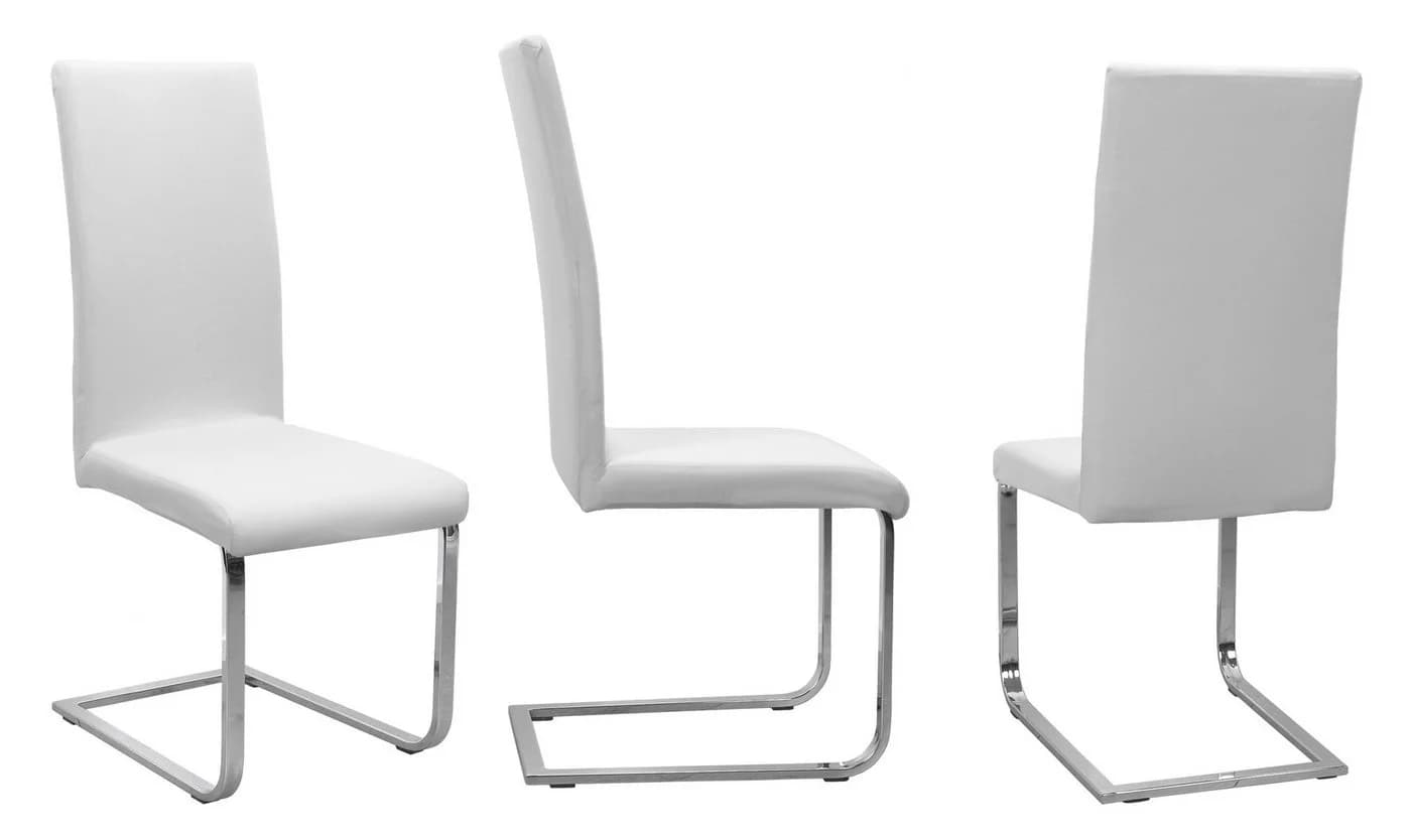Beautex Stuhlhusse 2er Set Jersey Weiß Baumwolle Stretch