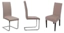Beautex Stuhlhusse Jersey 4er Set Elastische Stretch Husse Baumwolle Taupe-Braun Bild 1