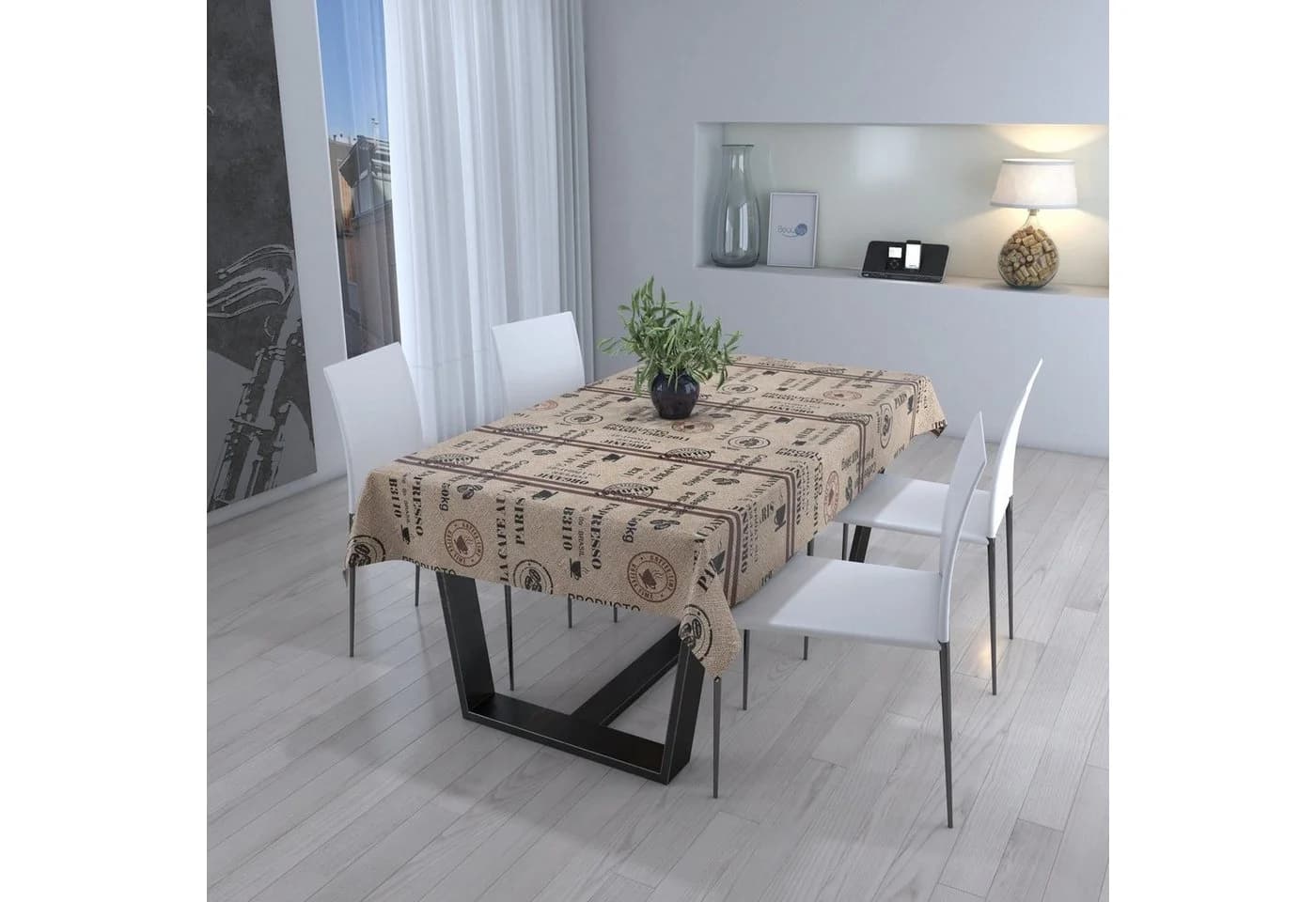 Beautex Wachstuchtischdecke glatt Braun abwischbar Garten