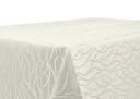 Beautex Tischdecke Damast Jacquard Streifenmuster Bügelfrei Beige Bild 2