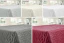 Beautex Tischdecke Damast Jacquard Streifenmuster Bügelfrei Beige Bild 4