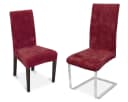 Beautex Stuhlhusse Maya Samt Mirofaser Stretch Husse Rot Bild 2