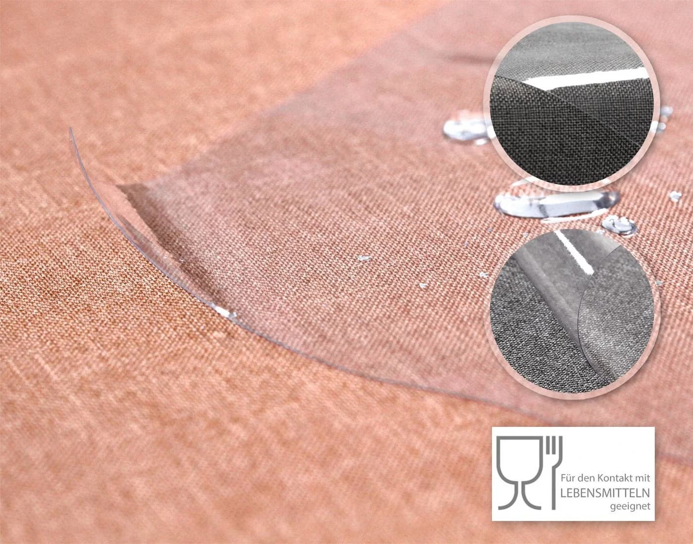 Beautex Transparente Tischdecke Klarsicht Folie, 0.30 mm
