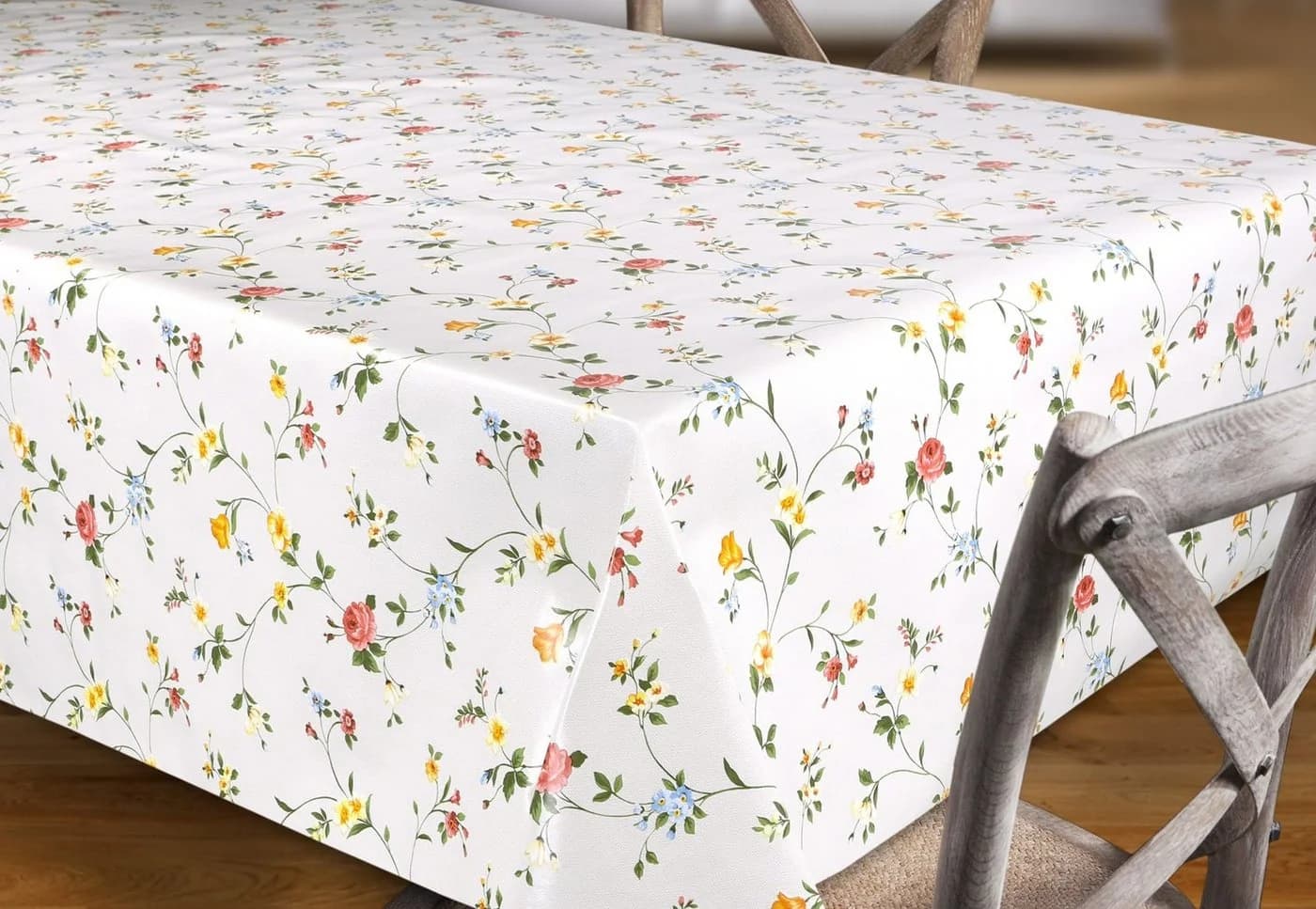 Beautex Wachstuchtischdecke Glatt Klassisch Blümchen Abwischbar - Bild 2