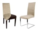 Beautex Stuhlhusse Lea Samt Mikrofaser Stretch Husse Beige Bild 2