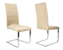Beautex Stuhlhusse 4er Set LEA Beige Samt Mikrofaser Stretch Bild 1