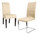 Beautex Stuhlhusse 4er Set LEA Beige Samt Mikrofaser Stretch Bild 3