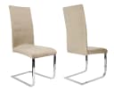 Beautex Stuhlhusse Samt Stretch 6er Set LEA Beige Bild 3