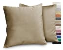 Beautex Kissenhüllen Samt 2er Set Braun Premium Kissenbezug Bild 2