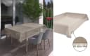 Beautex Gartentischdecke Weichschaum Beige mit Fransen Bild 3