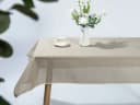 Beautex Tischdecke Tokio Weichschaum mit Paspelband Beige Bild 1