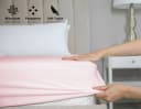 Beautex Spannbettlaken Mikrofaser Rosa Rundumgummizug Bild 1