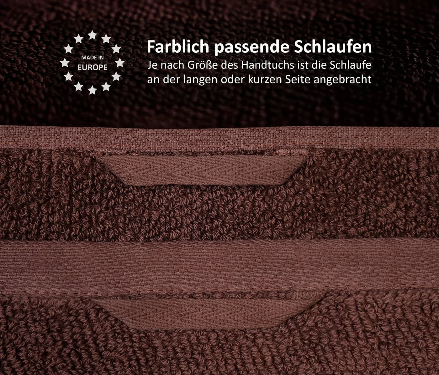 Beautex Handtuch Set Premium Frottier 550g/m² Dunkelbraun - Bild 5