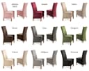 Beautex Stuhlhusse Eva Lang Elastisch Uni Braun Samt Mikrofaser Bild 5