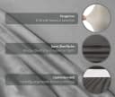 Beautex Stuhlhusse 6er Set LEA Hellgrau Elastische Microfaser Bild 1