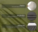 Beautex Stuhlhusse 4er Set LEA Samt Mikrofaser Grün Bild 4
