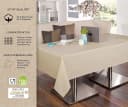 Beautex Tischdecke Tischläufer Leinen Struktur Beige Abwischbar Bild 3