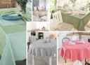 Beautex Tischdecke Tischläufer Leinen Struktur Beige Abwischbar Bild 4
