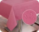 Beautex Tischdecke Tischläufer Leinen Struktur Baumwolle Abwischbar Rosa Bild 1
