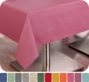 Beautex Tischdecke Tischläufer Leinen Struktur Baumwolle Abwischbar Rosa Bild 2