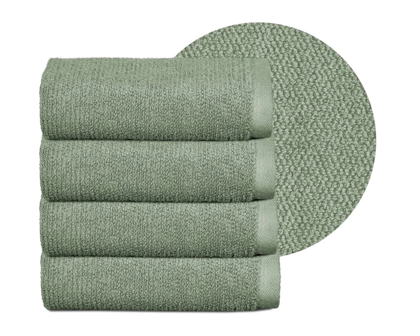 Beautex Handtuch Set Premium Frottier Reisoptik Grün - Bild 2
